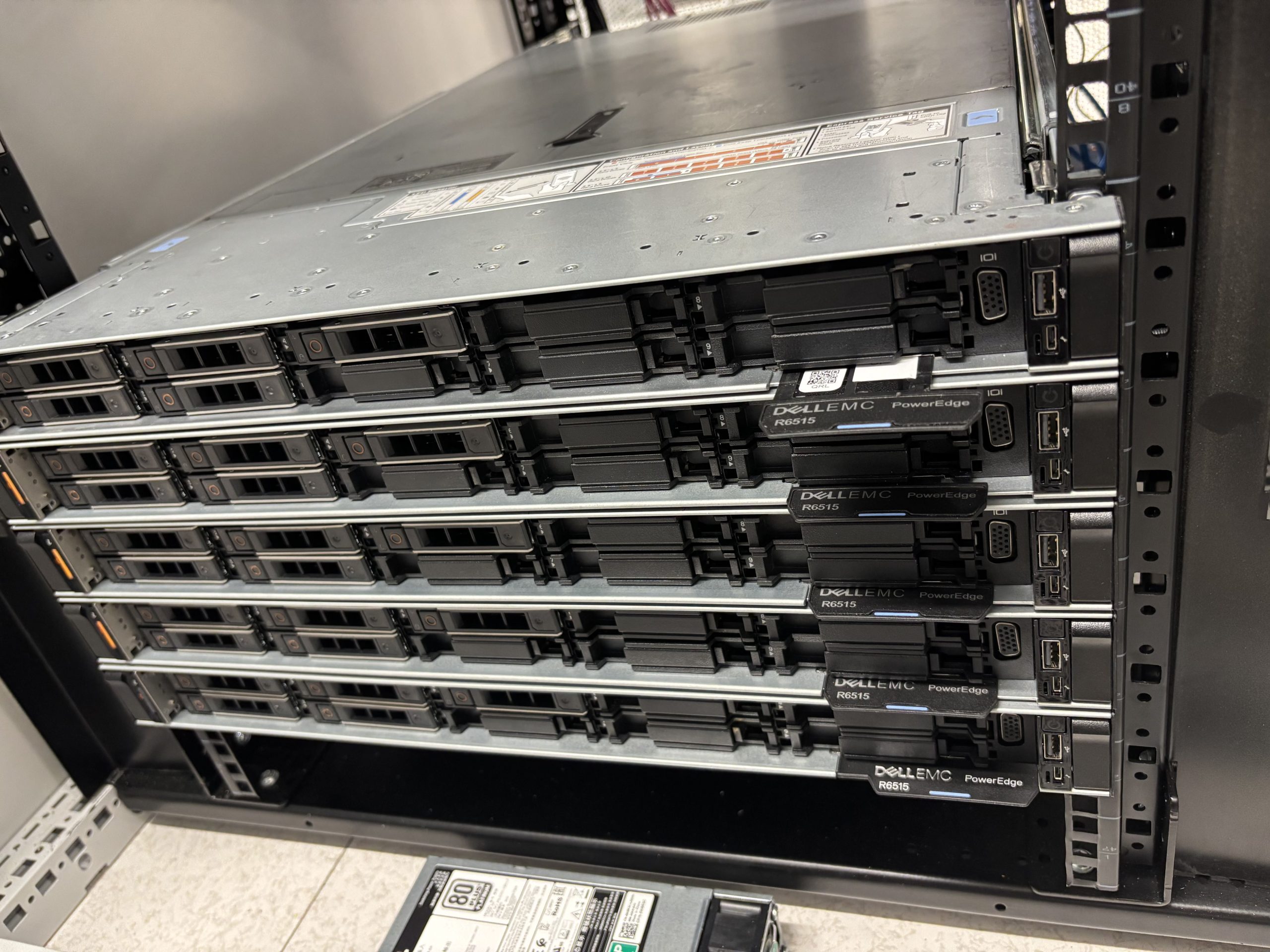 Servers in een serverrack